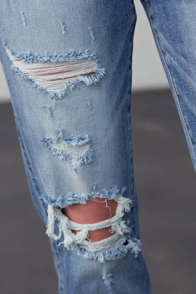 Cara High Rise Girlfriend Jeans