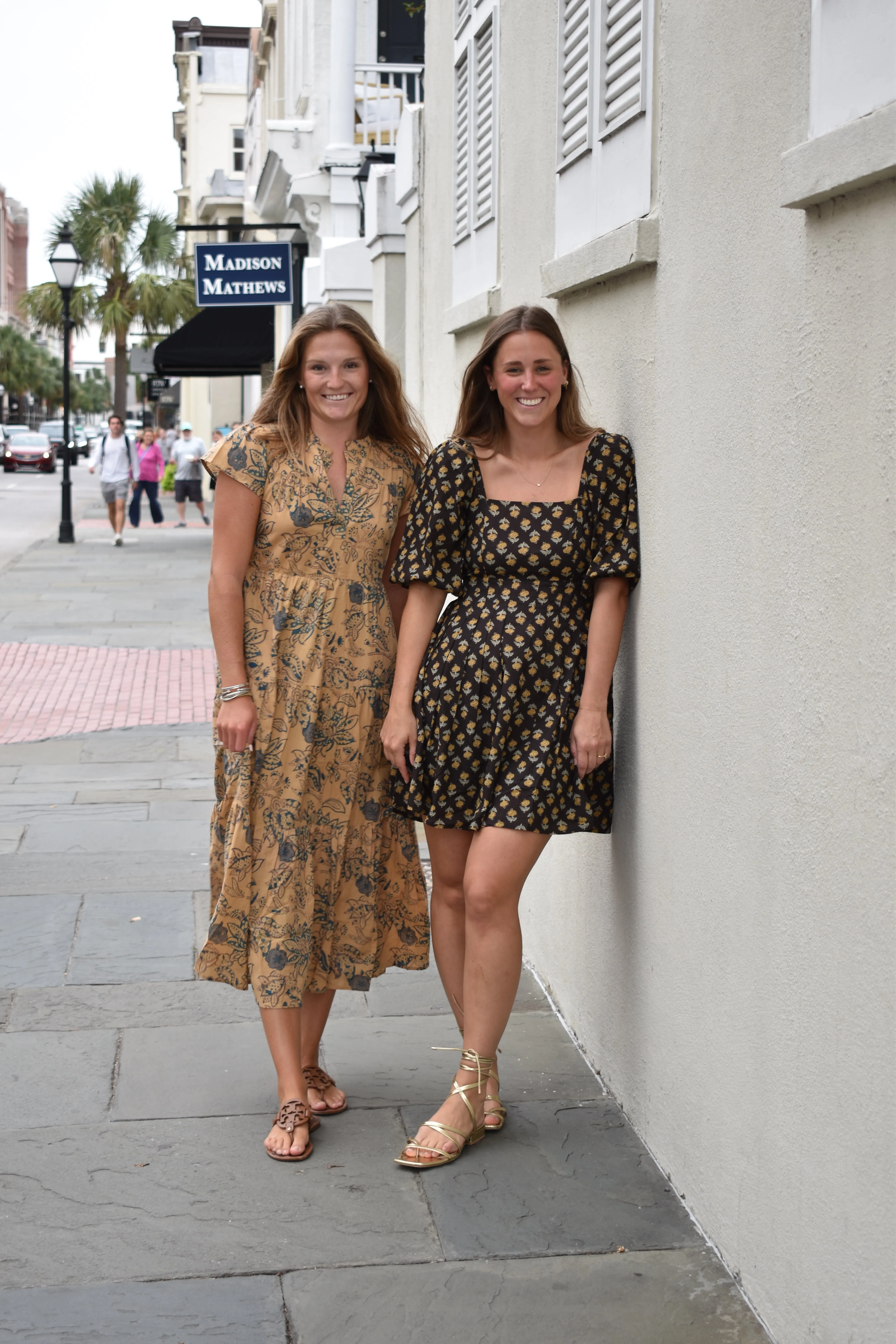 Hope Mini Dress Black and Caramel Floral