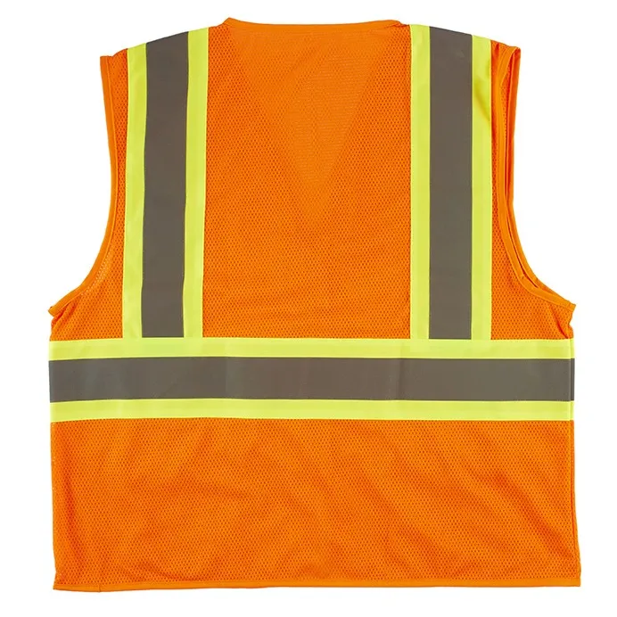 Xtreme Visibility Value DOT Contrast Zip Vest - Orange